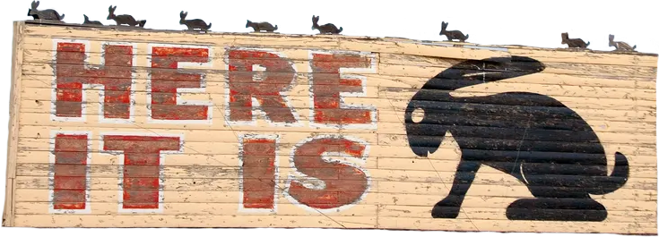 here it is sign